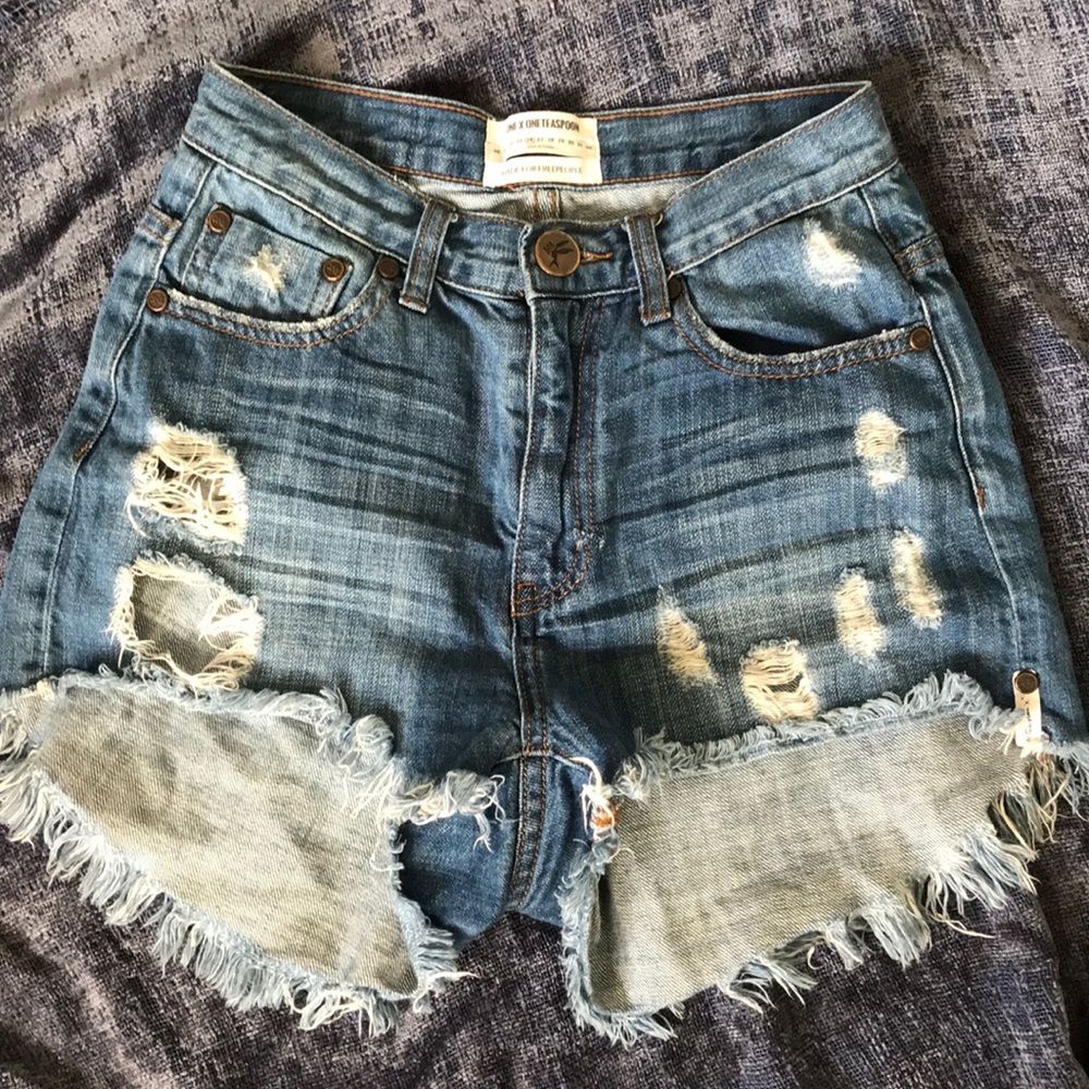 One X one teaspoon denim shorts